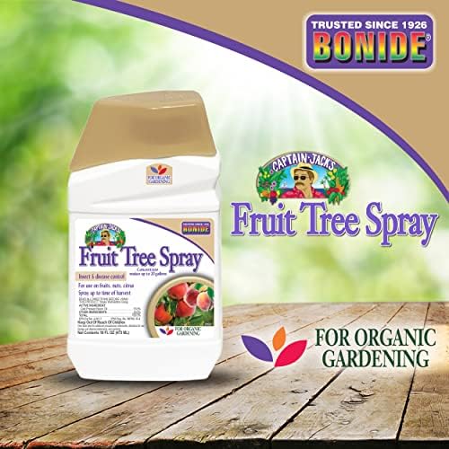 Bonide Captain Jack's Fruit Tree Spray, 16 oz Concentrate, Insect & Disease Control Spray for Organic Gardening