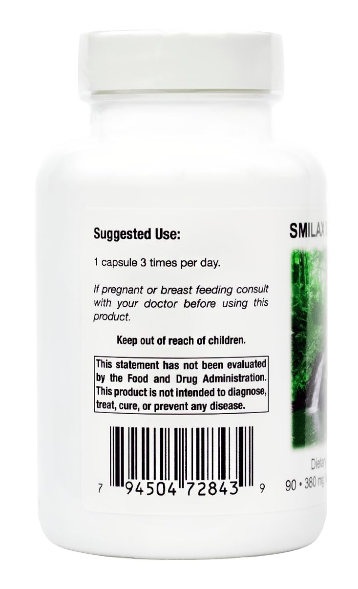 Supreme Nutrition Smilax Supreme, 90 Pure Sarsaparilla Vegetarian Capsules