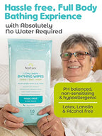 Nurture Valley XL Ultra Thick Body Wipes for Adults w/Aloe | 120 Extra Large Disposable Cloth, Waterless Shower Bath Wipe for Women, Men & Elderly