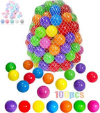 LANGXUN 50 100 200 Soft Plastic Ball Pit Balls for Kids, Gift for Baby Toddler Birthday Christmas, Ball Pit Play Tent, Baby Kiddie Pool Water Toys, Party Decoration