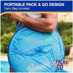 SwimWays Spring Float Premium XL Recliner Chair, Inflatable Pool Floats Adult with Fast Inflation, 25% Larger Than Recliner, Supports Up to 300 lbs