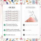 120 Count Wedding Mini Bubble for a Wedding Wands Bulk Heart Bubble Wand for Guests Send Off Party Supplies Valentine Anniversaries Celebration (Wild Flower)