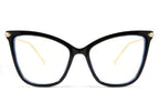 FEISEDY Oversized Cat Eye Glasses Frame Blue Light Blocking Eyewear for Women B2589