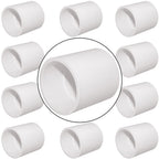 Fitvell 10PCS 1" PVC Pipe Fitting Coupling Connector Adapter Pipe Fitting Slip (Socket x Socket) Schedule 40 White Color