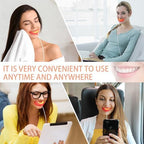 Red Light Therapy for Gums, Toothache Relief, 32 LED Periodontal Light, Bleeding Gums, Gum Health Red Light, with adapters for USB/C, iPhone, and Android from, White