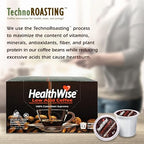 Healthwise Low Acid Coffee K-Cups French Vanilla 100% Colombian Coffee K-Cups - Medium Roast, Healthier Coffee For Sensitive Stomachs - 144 Count (Pack of 12)