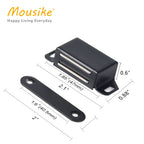 Mousike Cabinet Magnets 30lb Black Door Magnets with Strong Magnetic for Kitchen Cupboard Wardrobe Closet Cabinet Door Drawer Latch 8 Pack