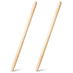 2 Pcs Shovel Handle Replacement 41" Length, 1-1/2" Diameter, Strong Hardwood Solid Ash Wood Straight Handle for Long D Shovels Garden Tool