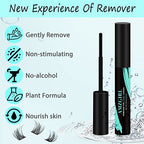 Eyelash Extension Remover 12ML,Lash Cluster Remover For Lash Extensions,Individual Lashes Remover Non Irritating,Diy Eyelashes Clusters Glue Remover Oil,Eye Cleanser For Removal Diy Lash Extensions