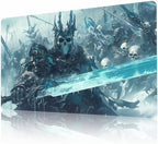 MTG Playmat Non-Slip Rubber Backing Printing Commander Board Game Desk Mat Duel Mat TCG PTCG Playmat 24x14 inches and Free Storage Bags (Skeleton Army)