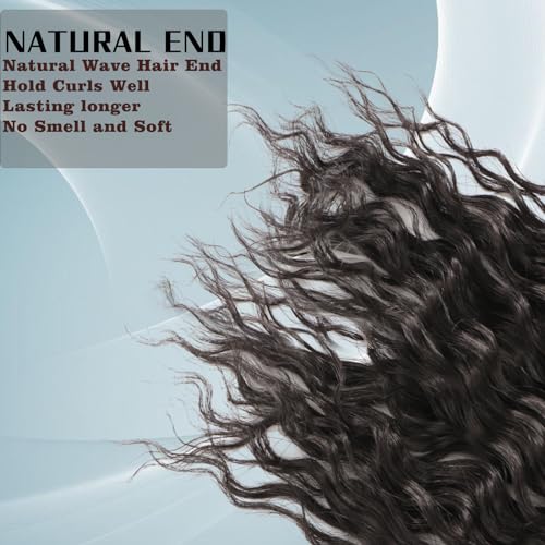 Ocean Wave Crochet Hair For Black Women 24 Inch 8 Packs Deep Wave Curly Braiding Hair Extensions Soft Crul Crochet Hair For Boho Braids(24inch, 8pack, black)…