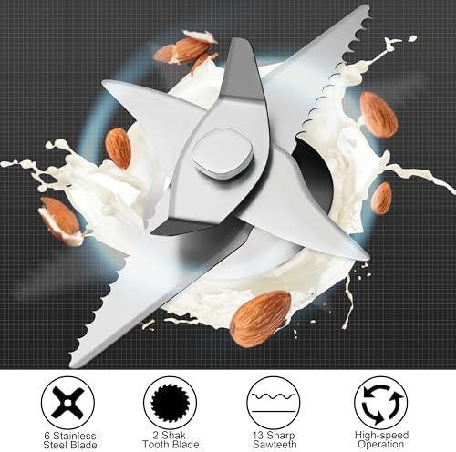 𝟲 𝗶𝗻 𝟭 Nut Milk Maker, 20 oz(600ml) Homemade Almond, Soy, Oat, Plant-Based Milk and Non-Dairy Beverages, Almond Milk Maker with Delay Start/Boil Water/Keep Warm, Soy Milk Maker with Nut Milk Bag