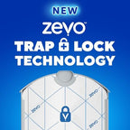 Zevo Flying Insect Trap Refill - for The Zevo MAX & Standard Indoor Fly Trap - Catch Gnats, House & Fruit Flies - Easy to Use - Mess-Free Disposal (8 Refill Cartridges)