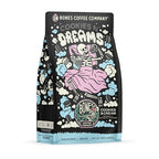 Bones Coffee Company Cookies 'N Dreams Flavored Coffee Beans, Medium Roast Ground Coffee Low Acid, Cookies & Cream Flavor (12 oz)
