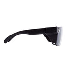 BINGKING UV400Transition Photochromic Safety Glases Light to Dark Grey Lenses ANSI Z87 Impact Approved Wraparound Style Frame (Black)