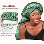 YANIBEST Silk Bonnet for Sleeping Women Braid Bonnet for Long Hair with Tie Band Satin Bonnet for Braids Hair Sleeping Cap