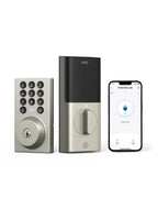 eufy Security Smart Lock C30, Keyless Entry Door Lock, Built-in WiFi Keypad Deadbolt for Front Door, No Bridge Required, Easy Installation, App Remote Control, Reliable Power, BHMA Grade 3, Nickel