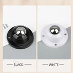 Dear Self Adhesive Caster Wheels for Furniture, Storage Box, Trash Can - Stainless Steel Universal Pulley 360 Degree Rotating Swivel Wheels - 0.8 Inch Low Profile - White - 12 Pack