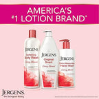 Jergens Original Scent Dry Skin Lotion, Body and Hand Moisturizer for Long Lasting Skin Hydration, with HYDRALUCENCE blend and Cherry Almond Essence, 32 Ounce (Pack of 2)