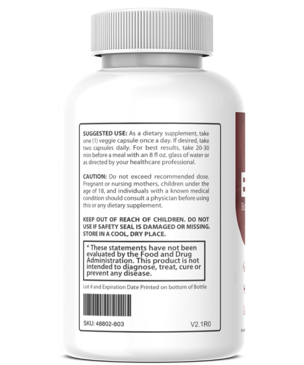 Bio Cell Capsules - Official Bio Cell Pills Advanced Formula, BioCell Blood Health Support Supplement*, 60 Capsules