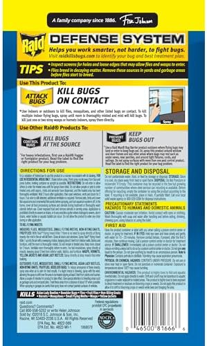 Raid Flying Insect Killer 7, Insecticide Spray with Outdoor Fresh Scent, 18 fl oz