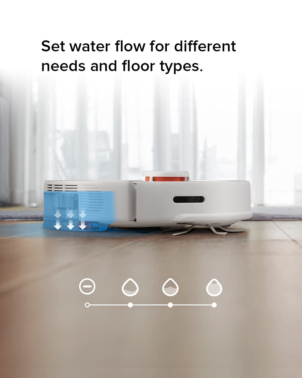 roborock S5 MAX Robot Vacuum and Mop, Self-Charging Robotic Vacuum Cleaner, Lidar Navigation, Selective Room Cleaning, No-mop Zones, 2000Pa Powerful Suction, 180min Runtime, Works with Alexa(White)