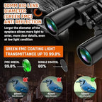 10-30x50 Zoom Binoculars for Adults, High Powered Military Binoculars for Bird Watching Traveling Hunting Concerts with Large View,BAK4,FMC Lens,Clear Low Light Vision at Night