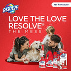 Resolve Pet Specialist Easy Clean Brushing Kit includes High Traffic Foam Carpet Cleaner, Pet Stain and Odor Remover, 22oz