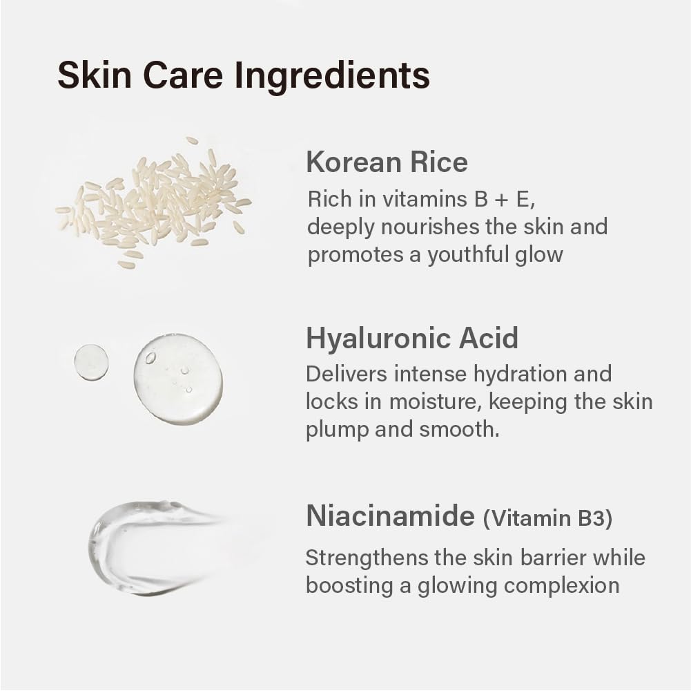 Melixir Airfit Invisible™ Sunscreen SPF 50, Broad Spectrum Korean Rice Sunscreen for Face, Hyaluronic Acid, Moisturizing Daily Protection for Sensitive Skin, No White Cast, Waterproof (1.7fl.oz./50ml)
