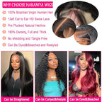 13x6 Body Wave Lace Front Wigs Human Hair Pre Plucked HD Transparent Lace Frontal Wigs Human Hair 180% Density Glueless Wigs Human Hair with Baby Hair for Women 26 Inch