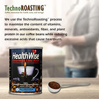 Healthwise Low Acid Decaf Ground Coffee, Chemical-Free Swiss Water Process, 99.9% Caffeine Free, 100% Colombian - Medium Roast, Healthier Coffee for Sensitive Stomachs-12 Ounce Cans (Pack of 12)