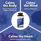 LifeSeasons Rest-ZZZ - Natural Sleep Support Supplement - Fall Asleep & Stay Asleep - Calms Nervous System - Ease Muscle Tension & Restlessness - Low Dose Melatonin GABA & Chamomile - 120 Capsules