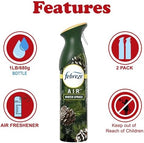 Febreze Air Freshener Winter Spruce, 2 Pack, Christmas Tree Pine Scent, Odor Eliminating Air Freshener Spray for Home and Bathroom, Limited Edition Holiday Collection, 8.8 oz Each
