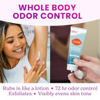 Lume Whole Body Deodorant - Invisible Cream and Solid Unscented - 72 Hour Odor Control - Aluminum & Baking Soda Free, Skin Safe - 3 oz Cream & 2.6 oz Solid Bundle