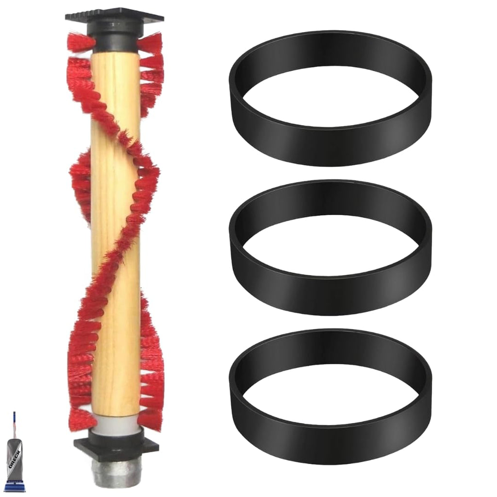 Selgo Replacement 11 1/4"" Roller Brush with 3 Belts for Oreck Commercial Vacuum Cleaners - Fits for XL Upright Vacuum Cleaners Only (Will Not Fit XL21 Series), Red