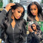 Human Hair Body Wave 3 Bundles 18 20 22 12A Grade 100% Unprocessed Brazilian Virgin Human Hair Body Weave Bundles Double Weft Human Hair Extensions Natural Color for Black Women