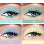 MAEPEOR Matte Liquid Eyeshadow 8 Colors Colored Smooth Creamy Eyeshadow Set Lightweight High-pigmented and Waterproof Long Lasting Matte Eyeshadow (Matte Colored, 8Colors Set 3)