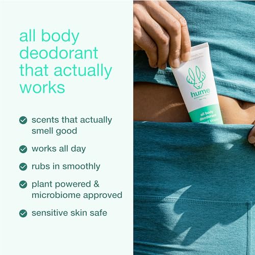 Hume Supernatural Invisible Whole Body Deodorant Balm - Full Body Protection - Aluminum Free, No Baking Soda - Anti-Chafing Odor Control - Clinically Tested on Sensitive Skin (Desert Bloom, 1-Pack)