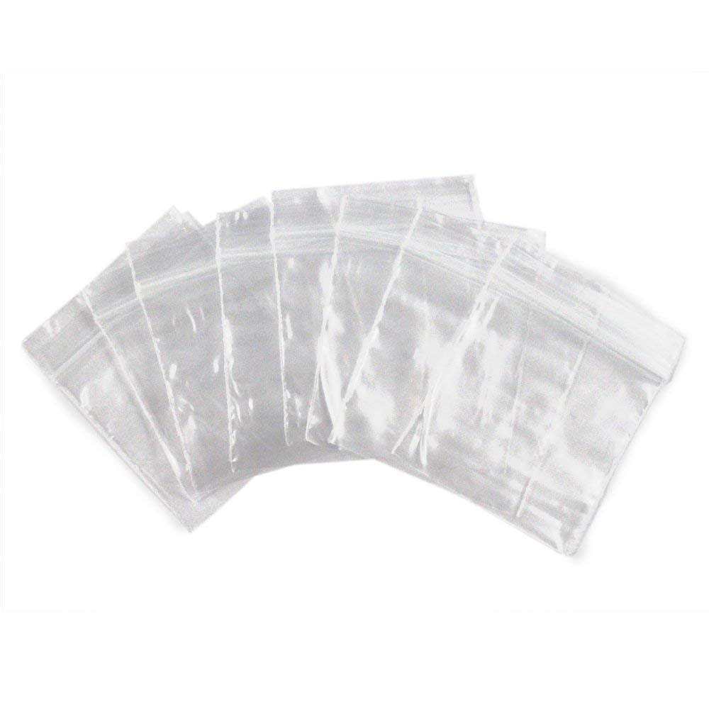 100pc Self Locking 2 x 2 Plastic Bags 2mm Thick All Purpose Storage Baggies