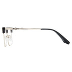 Cyxus Retro Blue Light Glasses Men - Square TR90 Metal Blowline Frame Stylish Trendy for Computer Daily Work 8252