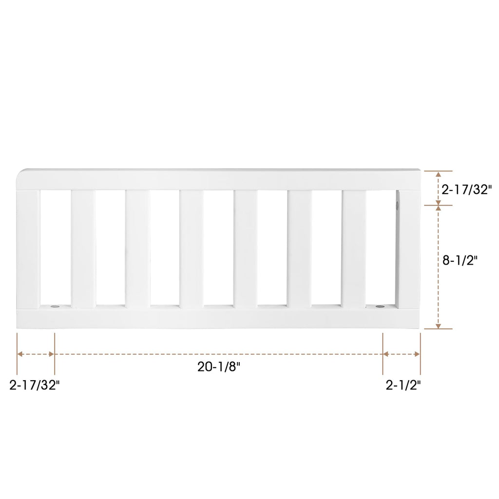 Salcod Toddler Safe Guardrail Compatible with Delta Children Convertible Crib, Crib Rail for Prevent Toddler from Rolling Off The Bed, White