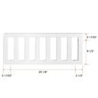 Salcod Toddler Safe Guardrail Compatible with Delta Children Convertible Crib, Crib Rail for Prevent Toddler from Rolling Off The Bed, White