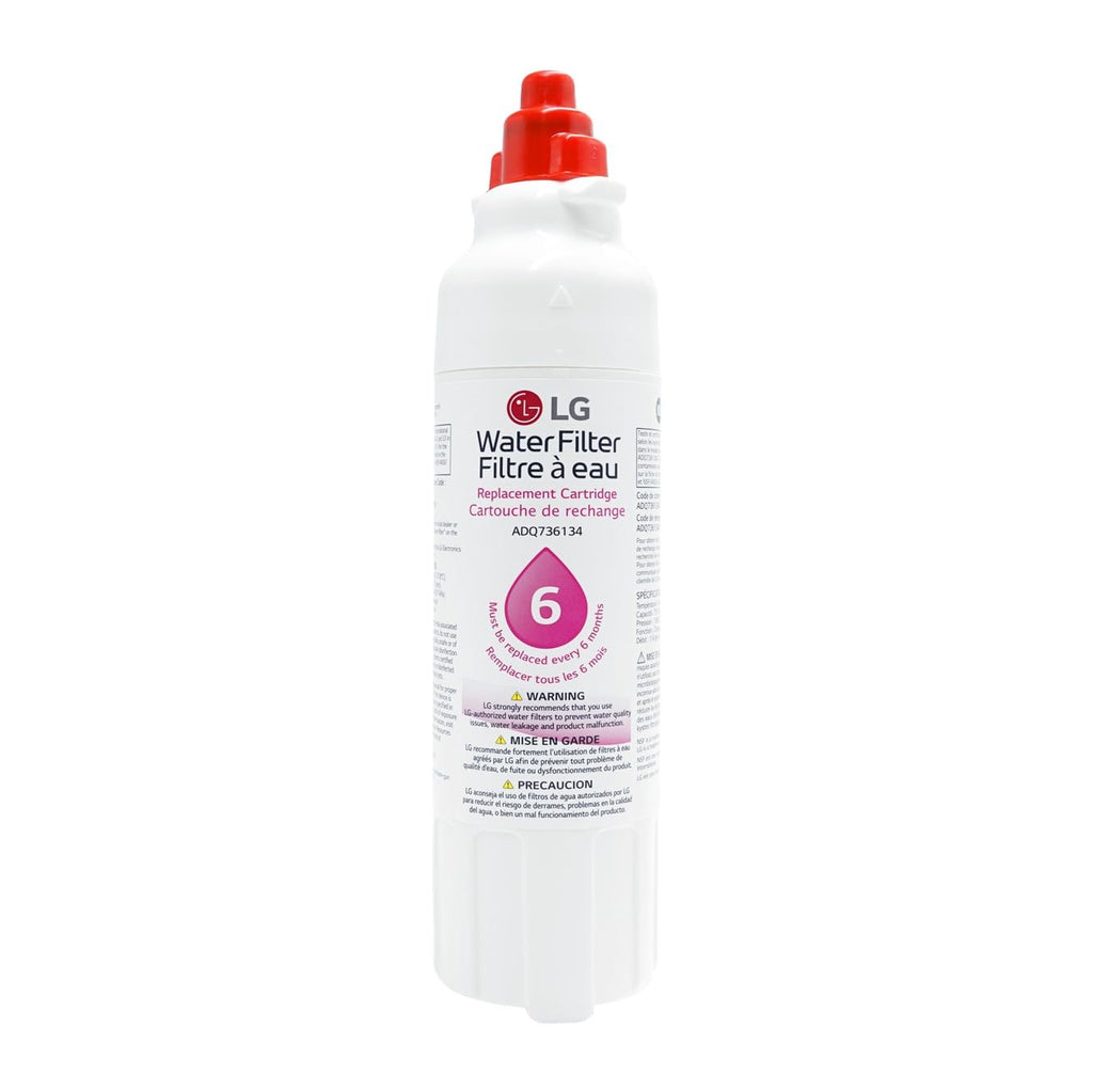 LG LT800P2 6-Month / 200 Gallon Refrigerator Replacement Water Filter, 2 Count (Pack of 1), White