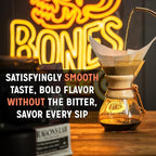 Bones Coffee Company Birthday Suit Flavored Coffee Beans, Medium Roast Ground Coffee Low Acid, Birthday Cake Flavor (12 oz)