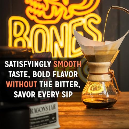 Bones Coffee Company Spongebob Bikini Bottom Brew Flavored Coffee Beans, Whole Bean Coffee Medium Roast Low Acid, Chocolate Souffle Flavor (12 oz)