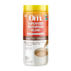 OM MUSHROOM SUPERFOOD Morning Energy Blend – Caffeine-Free Powder with Cordyceps, Lion’s Mane, Rhodiola & Vitamin D2 – Supports Energy, Focus & Endurance – 8.47 oz Canister (30 Servings)