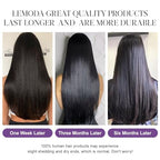 Lemoda 210% Density Full 13x6 SKINLIKE Real HD Lace Frontal Wigs Straight 13x6 Full Lace Frontal Virgin Human Hair Wigs Invisible 0.1mm Ultra-thin Knots Frayed Ends Lace Wig 20Inch
