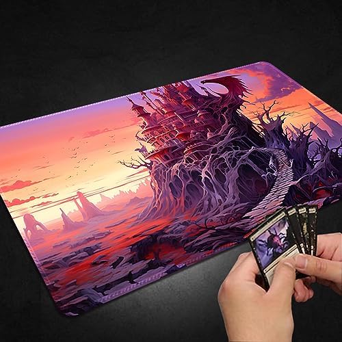 Playmat for MTG, with Free Storage Bags,Game Mat 24 x 14 inches, TCG and Board Game Mat for Cards,Mousepad Desk Mats (Regular,Magic Mat 11)