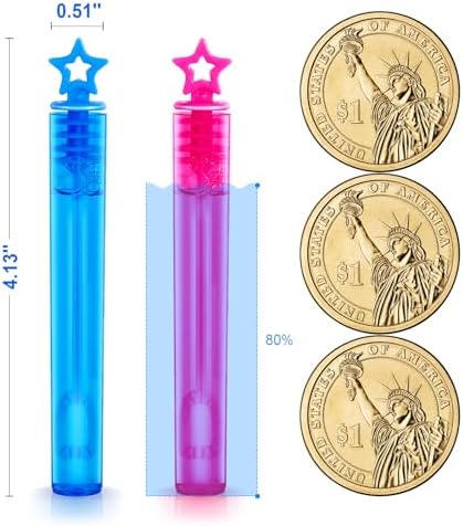 SpringFlower 240 Pieces Mini Bubble Wands, Party Favors Assortment Toys for Kids,Themed Birthday, Halloween, Goodie Bags, Carnival Prizes, Wedding, Bubble Maker Outdoor Gifts for Girls & Boys