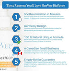 BioForce Pure Hypochlorous Acid Spray for Face & Body - Acne-Prone Skin & Eczema, Piercing aftercare, Made in Canada, Gentle Skin Cleanser & Toner, pH Balanced, Non-comedogenic (33 Oz)